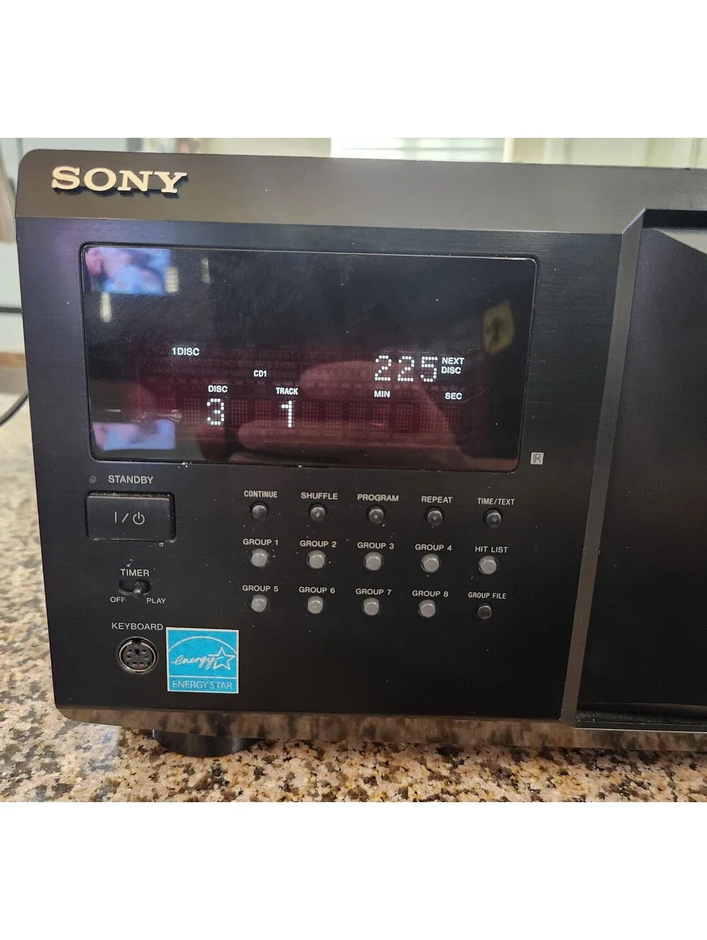 Sony CDP-CX355 MegaStorage 300 CD Changer Player - Tested Working No remote